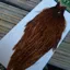 Whiting Hebert Miner Hen Cape in Barred Dark Ginger